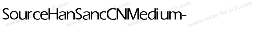 SourceHanSancCN Medium字体转换